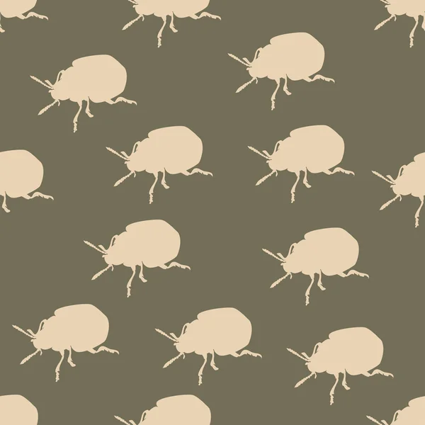 无缝模式与科罗拉多甲虫 — 图库矢量图片