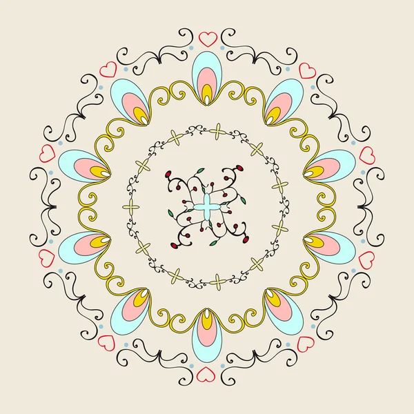 Daire süs çiçek öğeleri