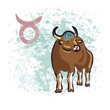 Taurus sign of the Zodiac clipart
