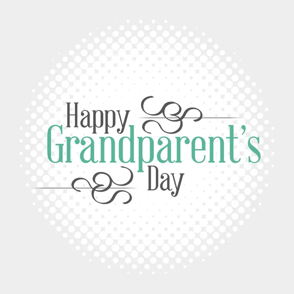 Happy grandparent's day — Stock Vector