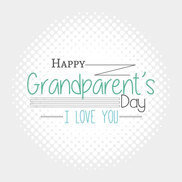 Šťastné prarodiče den — Stockový vektor