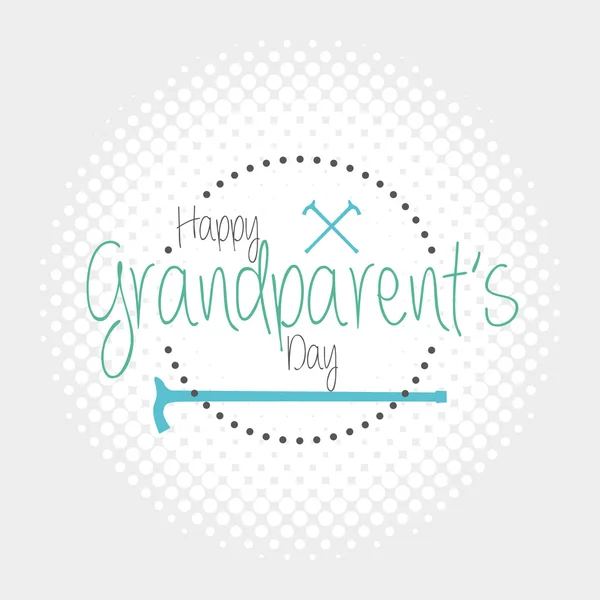 Happy grandparent's day — Stock Vector