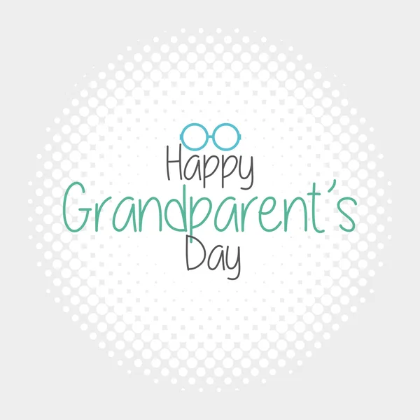 Happy grandparent's day — Stock Vector