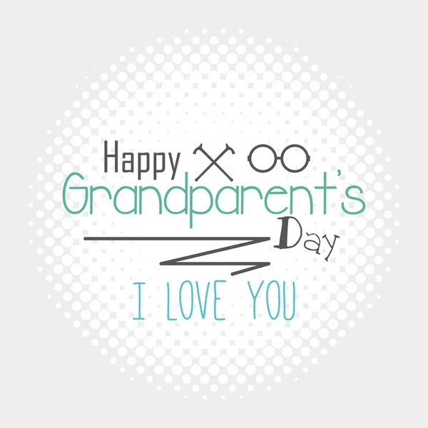 快乐祖父母或外祖父母的一天 — 图库矢量图片