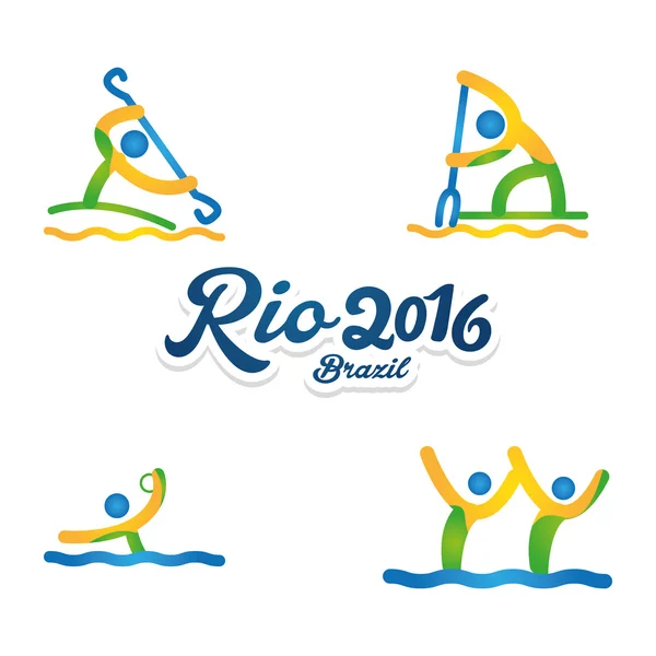 Um Rio 2016 —  Vetores de Stock