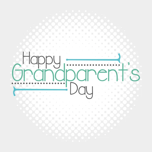 Mutlu büyükbaba veya büyükanne günü — Stok Vektör