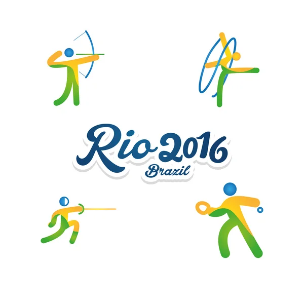 Un Rio 2016 — Vettoriale Stock