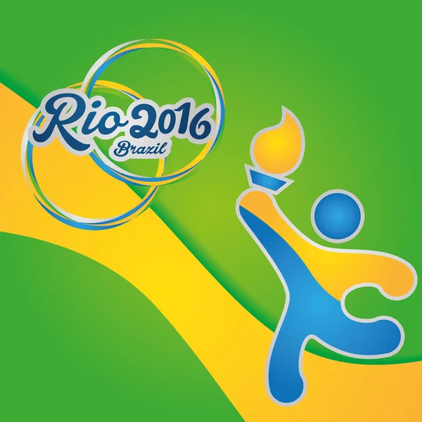 Une candidature de Rio 2016 — Image vectorielle