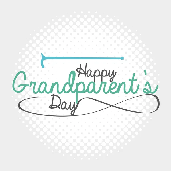 Happy grandparent's day — Stock Vector