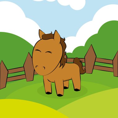 bir çiftlik hayvanı