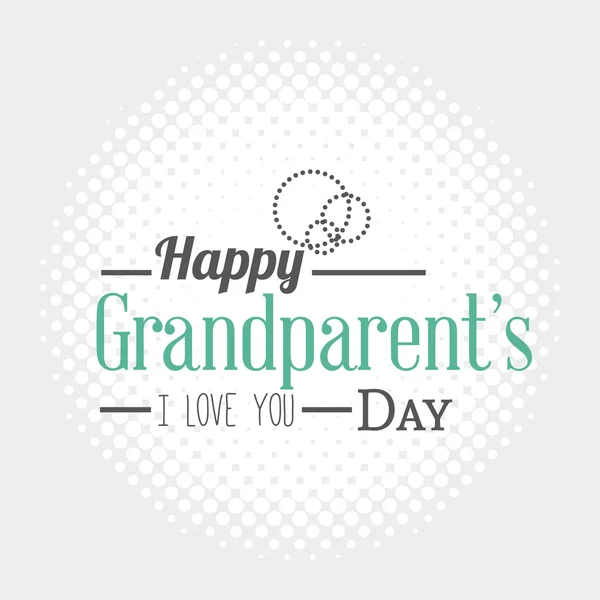 Happy grandparent's day — Stock Vector