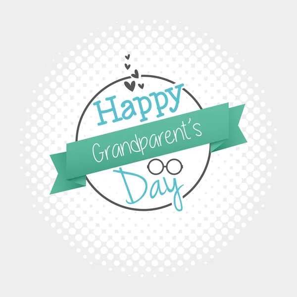 Happy grandparent's day — Stock Vector