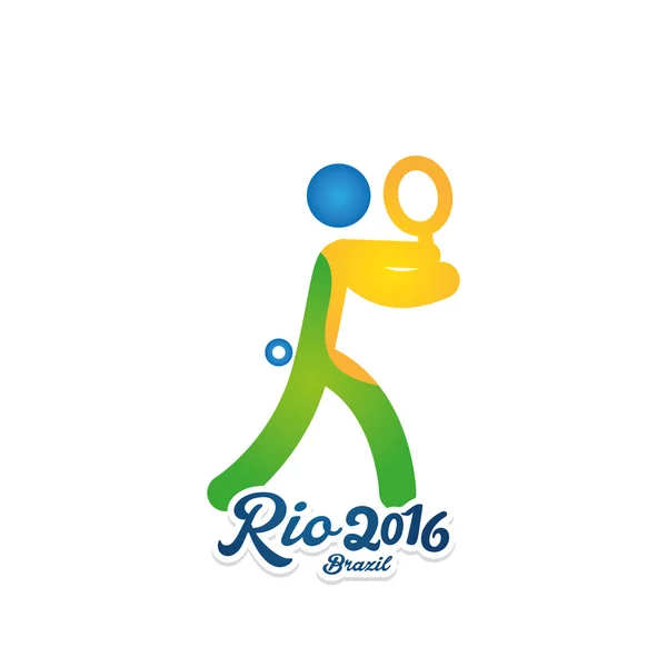 Um Rio 2016 — Vetor de Stock