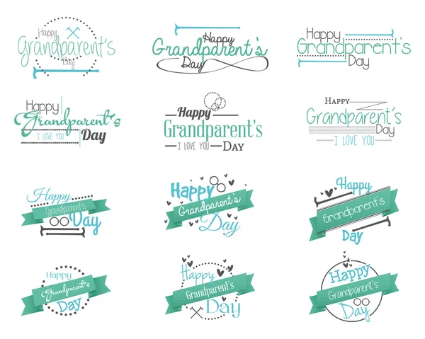 Grandparent's day — Stock Vector