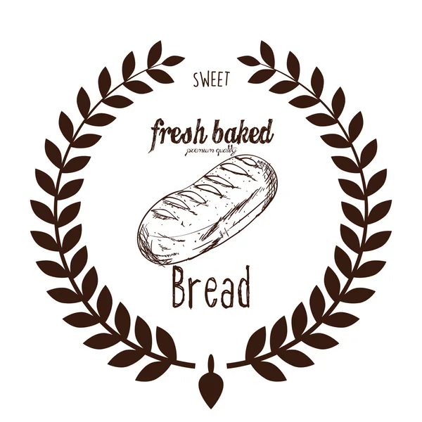 Het pictogram van een bakkerij — Stockvector