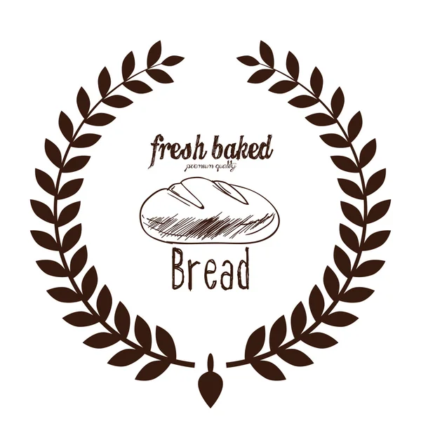 Het pictogram van een bakkerij — Stockvector