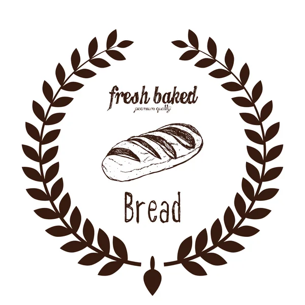 En ikon för bageri — Stock vektor