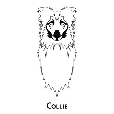 İzole köpek siluet