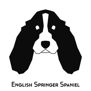 İzole köpek siluet