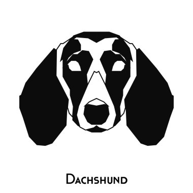 İzole köpek siluet