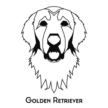 İzole köpek siluet