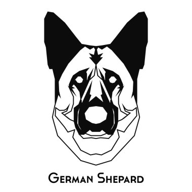 İzole köpek siluet