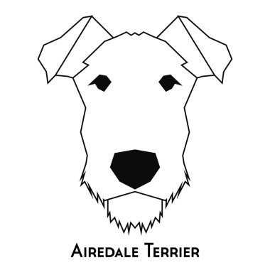 İzole köpek siluet