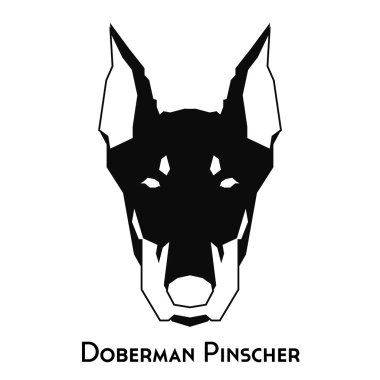 İzole köpek siluet