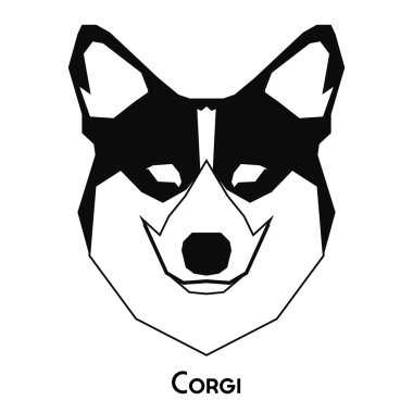 İzole köpek siluet