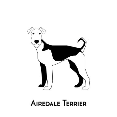 İzole köpek siluet