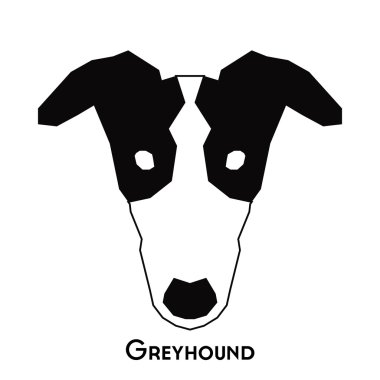 İzole köpek siluet