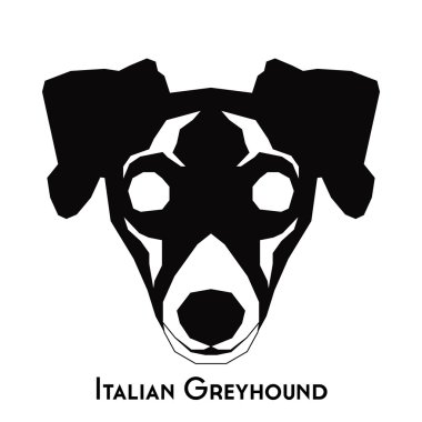 İzole köpek siluet