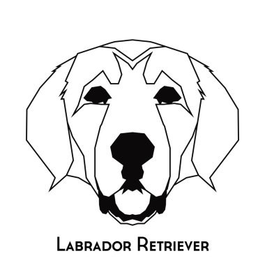İzole köpek siluet