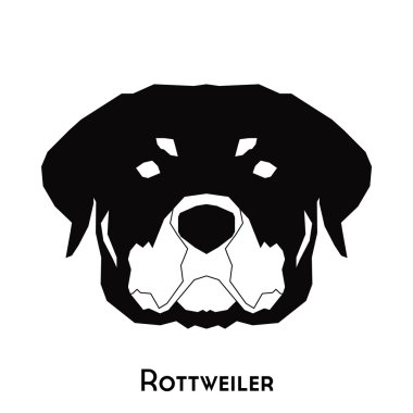 İzole köpek siluet