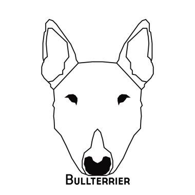 İzole köpek siluet