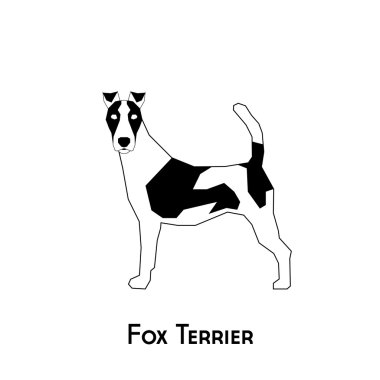 İzole köpek siluet