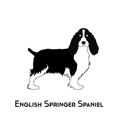 İzole köpek siluet