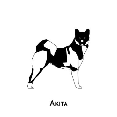 İzole köpek siluet