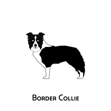 İzole köpek siluet