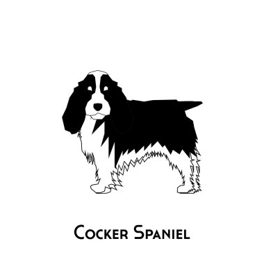 İzole köpek siluet