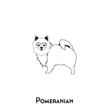 İzole köpek siluet