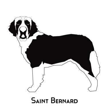 İzole köpek siluet