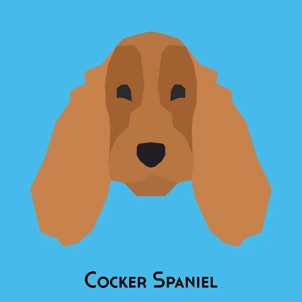 Un perro aislado — Vector de stock