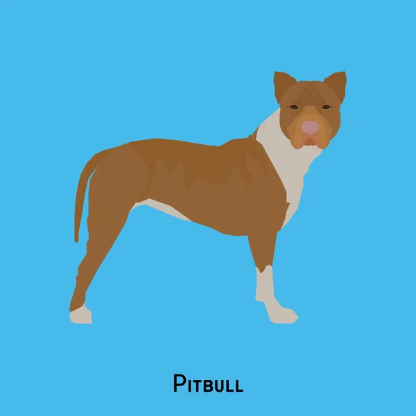 Un chien isolé — Image vectorielle