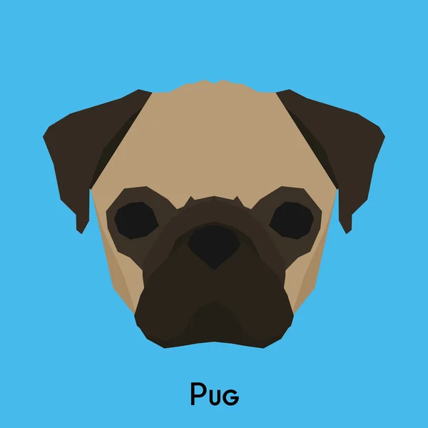 Un chien isolé — Image vectorielle