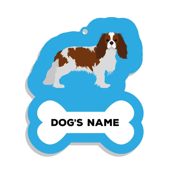 Isolated dog tag — Stock Vector