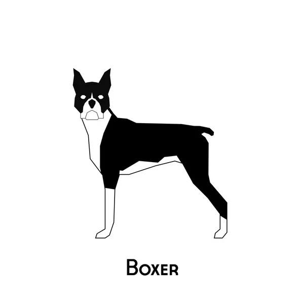Isolierte Hundesilhouette — Stockvektor