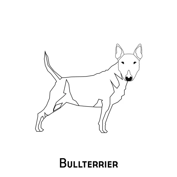 Isolierte Hundesilhouette — Stockvektor