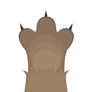 Kedi pençe, vektör çizim