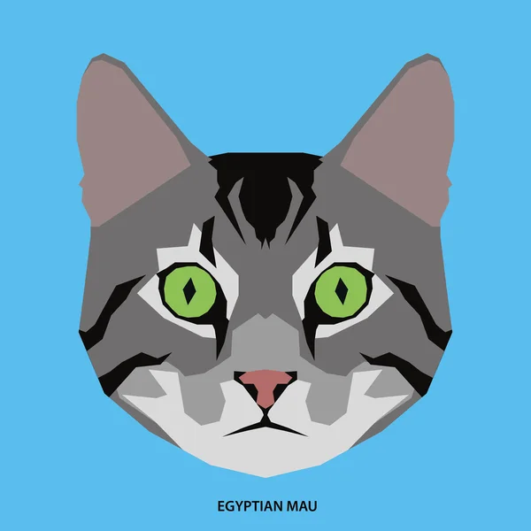 Kočičí plemeno, vektorové ilustrace — Stockový vektor